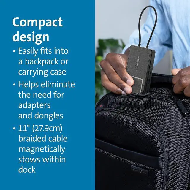 Alt view image 5 of 7 - Kensington Ipad and Mac USB-C Dual 4K HDMI Docking Station with Qi Charging (K32800WW)