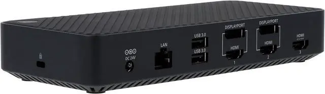 Alt view image 7 of 7 - VisionTek VT7000 USB-C 3X Monitor Docking Station - 100W Power, 3X HDMI, 2X DP, 3X USB-A, 2X USB-C, Audio, Ethernet for Windows/MacOS/ChromeOS