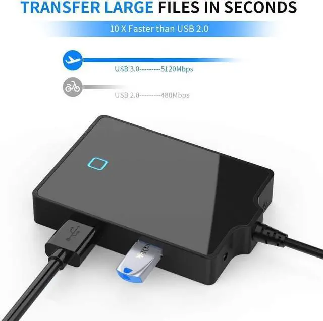 Alt view image 5 of 7 - USB C Docking Station HDMI VGA, 7-in-1 USB C Hub Adapter with 4K HDMI,VGA, 2 USB3.0 Ports, Type C Data Port, DC5V Power Plug, Audio Interface for Steam Deck Mac Book, Surface pro 9/8