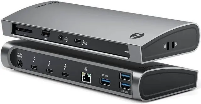 Main image of ALOGIC Thunderbolt 4 Blaze 10-in-1 Docking Station, 3xUSB-C 4.0, 3xUSB-A 3.1 Gen 2, 1xUSB-A 2.0, 96W PD, 4K@60Hz, Audio Jack, Ethernet, SD Card Reader, Windows & Mac Compatible.