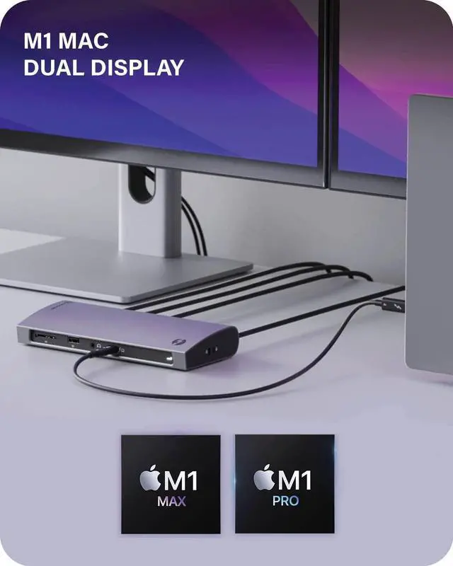 Alt view image 6 of 7 - ALOGIC Thunderbolt 4 Blaze 10-in-1 Docking Station, 3xUSB-C 4.0, 3xUSB-A 3.1 Gen 2, 1xUSB-A 2.0, 96W PD, 4K@60Hz, Audio Jack, Ethernet, SD Card Reader, Windows & Mac Compatible.