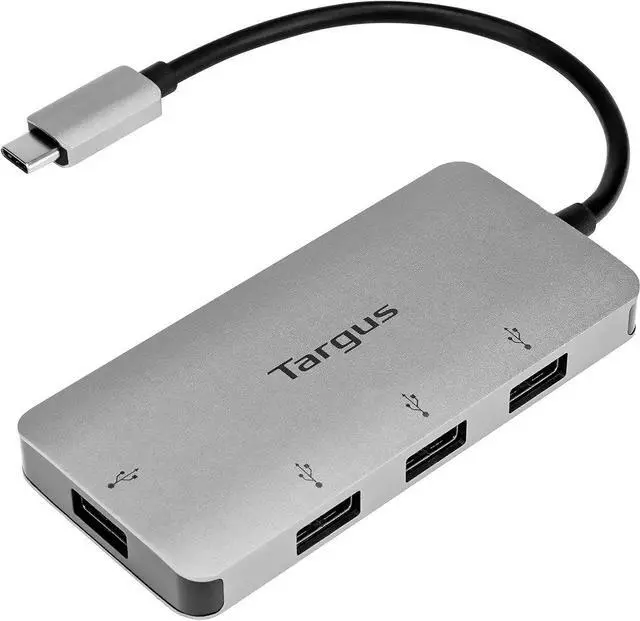 Main image of Targus USB-C to 4-Port USB-A Hub, Gray (ACH226EU)