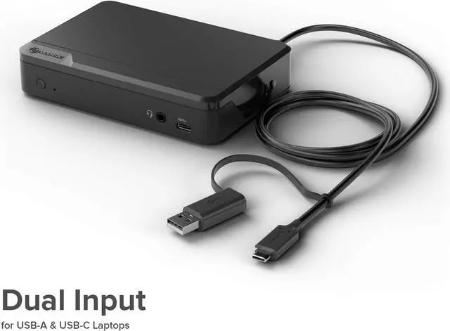 Alt view image 4 of 6 - ALOGIC Universal Twin HD Docking Station USB-C & USB-A Compatible (DUTHD)