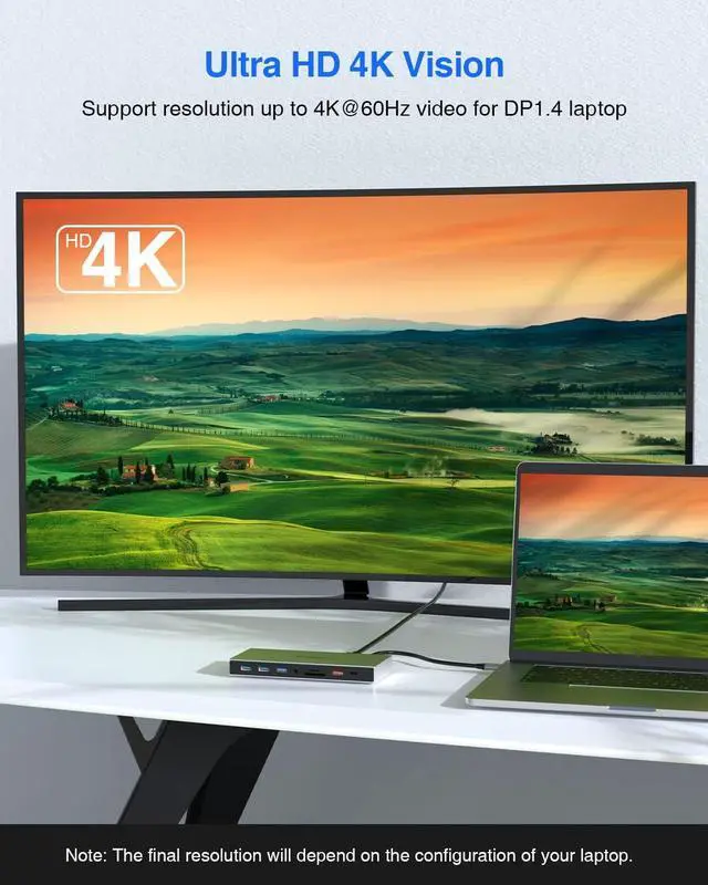 Alt view image 5 of 7 - TOTU 15 in 1 Triple Display Docking Station (Dual 4K HDMI, DP) & TOTU 18 in 1 Thunderbolt 3 Docking Station