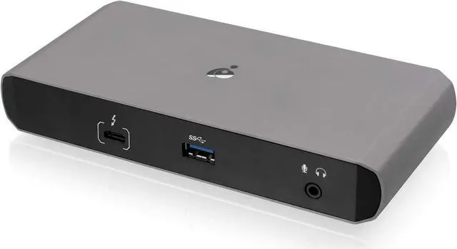 Main image of IOGEAR 9 Port Thunderbolt 3 Hub - 4K Dual Display 60Hz - 2 Displayport 1.2-60W Charging for Laptop - 40Gbps Speeds - Integrated Ethernet - 3.5mm Audio - GTD737