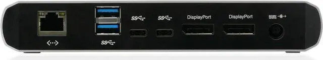 Alt view image 3 of 5 - IOGEAR 9 Port Thunderbolt 3 Hub - 4K Dual Display 60Hz - 2 Displayport 1.2-60W Charging for Laptop - 40Gbps Speeds - Integrated Ethernet - 3.5mm Audio - GTD737