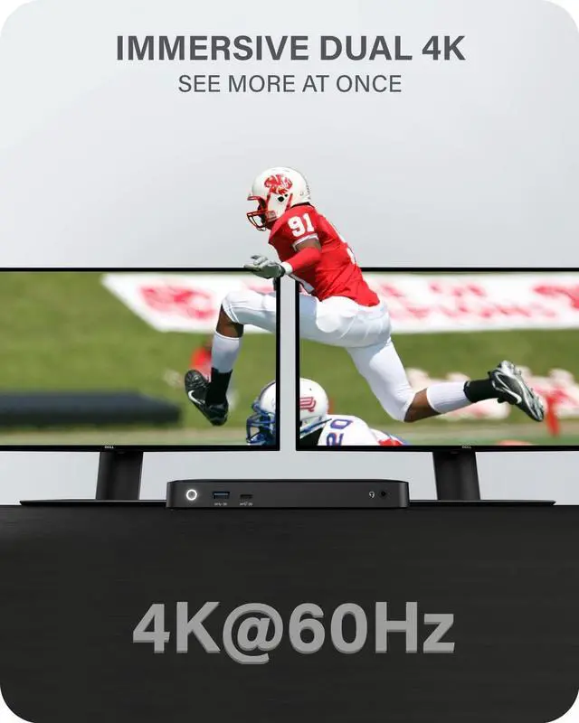 Alt view image 3 of 7 - ALOGIC (8 in 1) MX2 USB-C Dual Display 4K@60Hz DisplayPort Alt. Mode Docking Station  with 65W Power Delivery