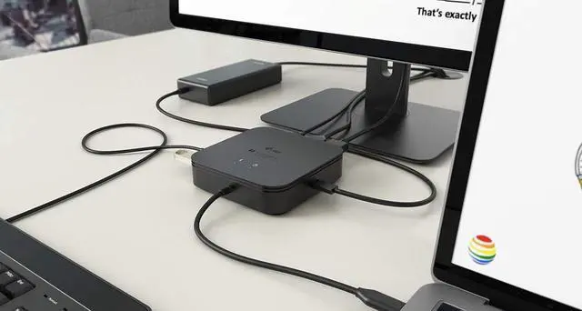 Alt view image 5 of 7 - i-tec Thunderbolt 3 Travel Dock Dual 4K Display 60W Charging Portable Laptop Hub, Windows, MacBook Air, MacBook Pro, 1x USB 3.1, 1x USB-C PD, 1x USB 2.0, Gigabit Ethernet 1x DisplayPort, 1x HDMI