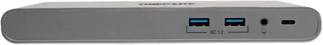 Alt view image 2 of 3 - Tripp Lite USB C Docking Station w/ USB A/C Hub, HDMI, VGA, DisplayPort, Gbe, 100W PD Charging 4K@3