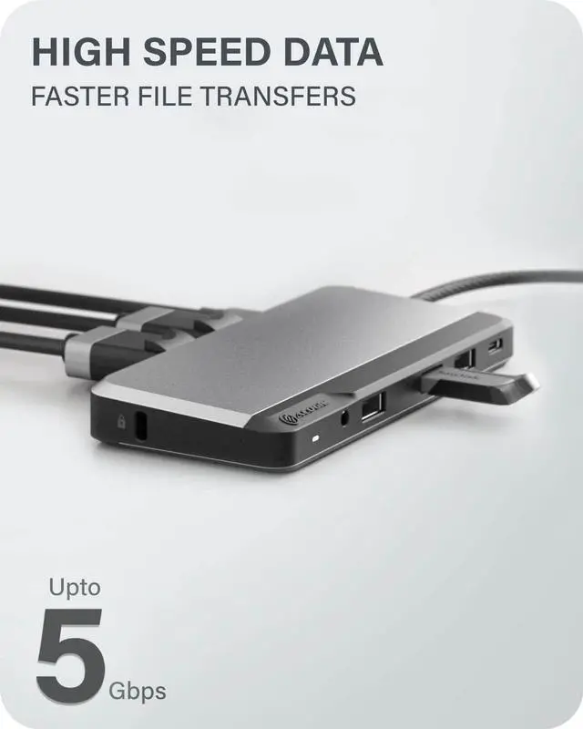 Alt view image 6 of 7 - ALOGIC USB-C Dual Display 1080p FHD Dock; 85W Power Delivery; 3X USB-A; 2X USB-C; 2X DisplayPorts; Ethernet & Audio Jack; MX2 lite DisplayPort Edition.