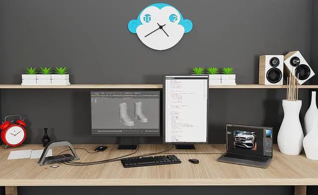 Alt view image 7 of 7 - Aestoria Windows USB C Docking Station Dual Monitor - 10 Ports with 2X HDMI, 2X USB 3.0, 1x USB-C (100W PD), and Ethernet Ports. Universal Laptop Docking Station for Dell, Lenovo, HP, and MacBook