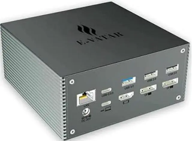 Main image of Upgraded Universal USB C Laptop Docking Station for M1/M2 MacBook Pro/Air, Triple Displays with 4K HDMI(2 x DP, HDMI, 6 USB Ports, SD TF Reader, RJ45 Ethernet, 3.5mm Audio/Mic), 60W USB PD