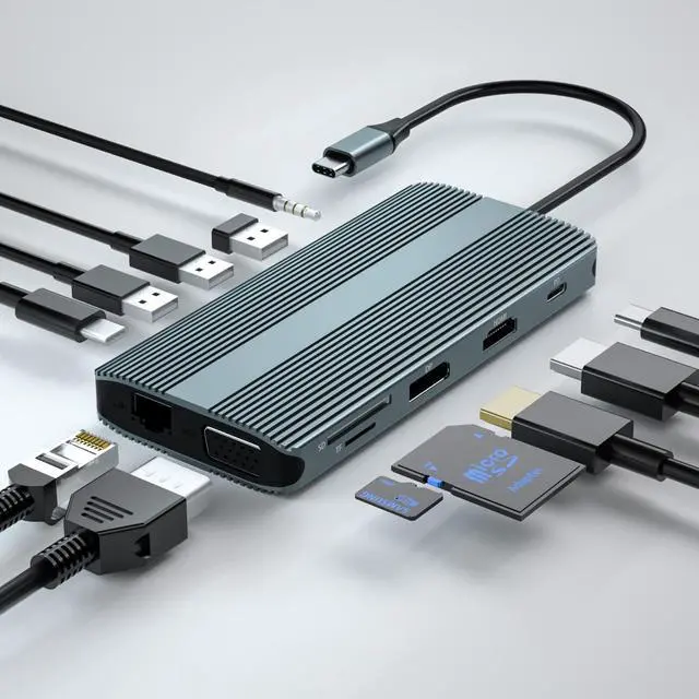 Plugable 12-in-1 トリプル 4K ディスプレイ USB-C Amazon.com: Plugable 12-in-1 USB C Triple Monitor Docking