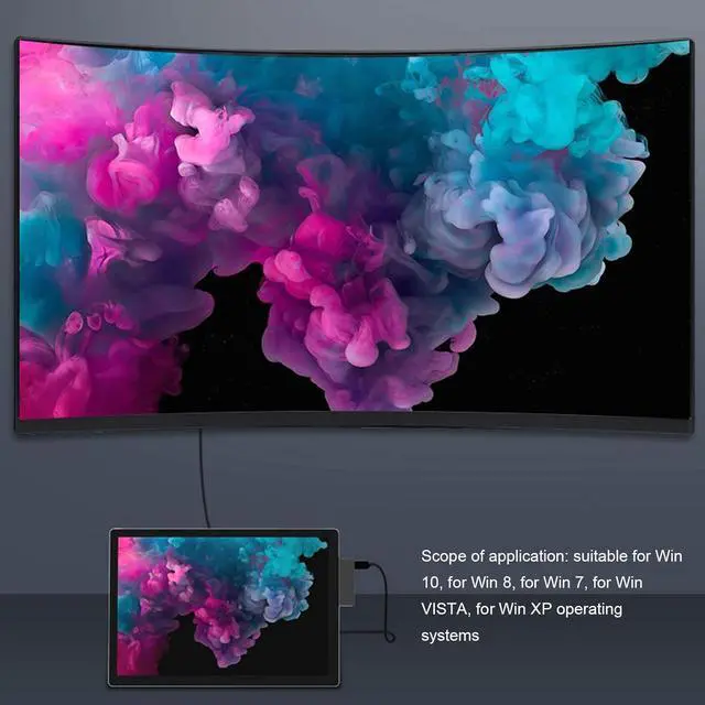 Alt view image 2 of 7 - Docking Station, for Surface Pro 4/5/6, 5 Gbps USB Hub, 5 in 1 4K HD Multimedia Interface Output, USB 3.0, Memory Card, Storage Card Reader Ports, Aluminum Shell(Black)