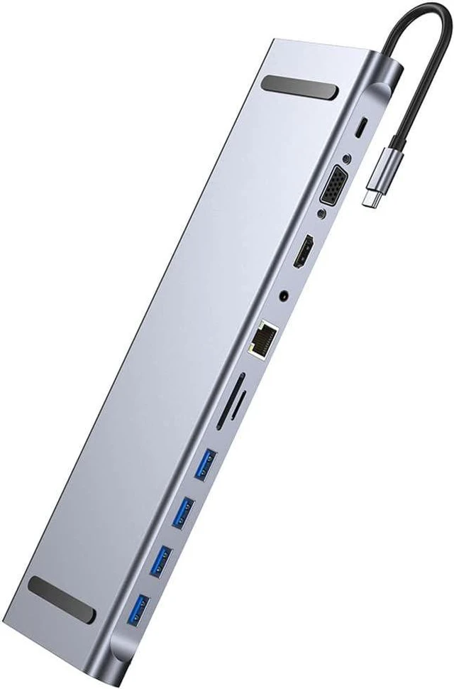 Alt view image 6 of 6 - USB C Dock Dual Screen Dual Display Adapter Hub, USB Type C Laptop Docking Station