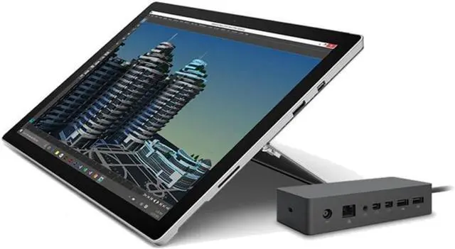 Alt view image 6 of 6 - Microsoft Surface Dock - Compatible with Surface Pro 3, 4 & Book - PF3-00005 + Ethernet Cable Kit