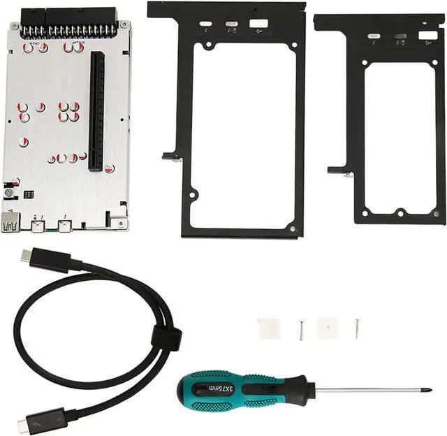 Alt view image 5 of 7 - TH3P4G3 Graphics Docking Station External Graphics Card for Thunderbolt GPU Dock 3/4 Laptop PC, ATX, SFX for Flex and Other Power Supplies, 60W PD Charging