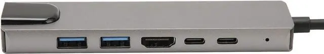 Alt view image 6 of 7 - USB C Hub, 6 in 1 Type C to HDTV Multiport Adapter with Ethernet, 4K HDMI, 87W PD & 2 USB 2.0 Ports, 5Gbps High Speed USB C Docking Station for USB C Laptops and Other Type C Devices