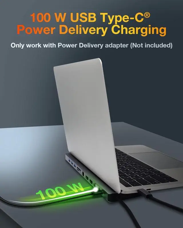 Alt view image 4 of 7 - ICY BOX USB-C Docking Station (11-in-1) Triple Monitor 2 HDMI and 1 VGA, Laptop Docking Station with Dual HDMI + VGA (6 USB Ports, Gigabit Ethernet, DisplayLink), IB-DK2106-C