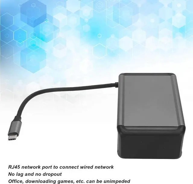 Alt view image 2 of 7 - 12 in 1 USB C Hub, Multiport Adapter with PD, Storage Card Reader, Audio 3.5mm, VGA, RJ45, USB 3.0 x 4, USB 2.0, Gray Aluminum Shell, for OS X, Type C De