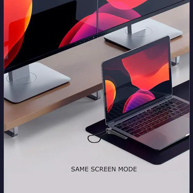 Alt view image 4 of 7 - 12-in-1 Docking Station Type-c to Dual Hdmi Same Screen Display USB Vga Pd Fast Charging Rj45 Docking Station.
