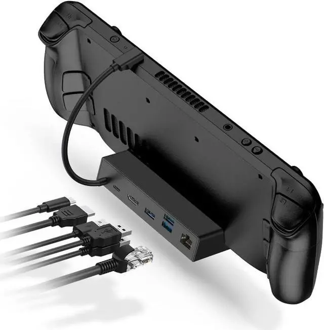 Main image of Funalot Steam Deck Dock, 6-in-1 Docking Station Compatible with Valve Steam Deck, Gigabit Ethernet, Stream Deck Dock Stand with 4K@60Hz HDMI 2.0, 3 USB 3.0 Data Ports, USB-C PD Charging Port