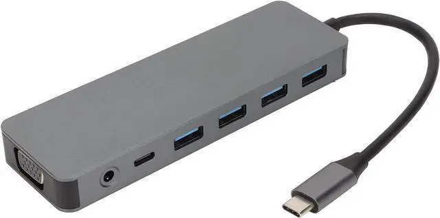 Alt view image 6 of 7 - Jectse USB C Hub 13 in 1 Gray High Speed Adapting Load