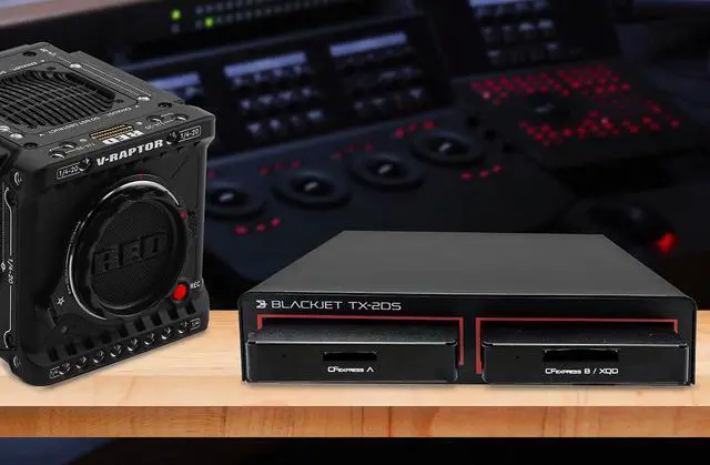 Main image of Blackjet TX-2DS Thunderbolt 3 Cinema Dock System 2-Bay Modular Media & NVMe Workflow Dock for Pro Video Editing, DIT, and Studio Production Thunderbolt 4 / USB4 Compatible Apple Mac & Windows