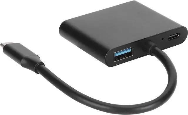 Alt view image 6 of 7 - 4 in 1 Type C Hub Docking Station AY100, USB3.0 Interface, Fast Charging, 4K Ultra Clear Output, Aluminum Alloy Material, VESA DP1.2 Compliant