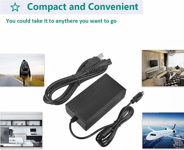 Alt view image 4 of 6 - 4-Pin DIAC/DC Adapter Compatible with YWDN0 SuperSpeed USB 3.0 Docking Station YWDNO Super Speed USB3 Dell Computer PC Dock Station