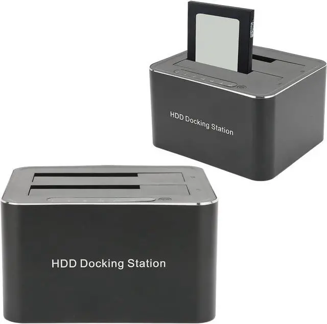 Alt view image 6 of 7 - USB 3.0 to SATa Dual Bay External Hard Drive Docking Station, Supports 2X 16TB SSD Dock, with Offline Clone/Duplicator Function, Plug and Play for 2.5 & 3.5 in HDD SSD SATa(USA)