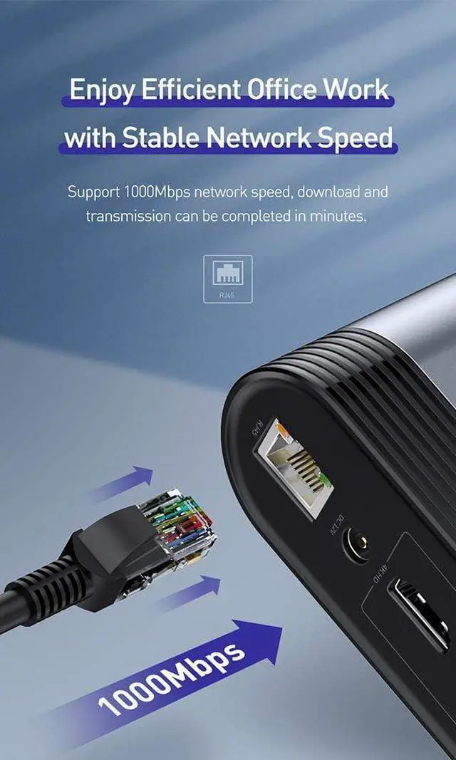 Alt view image 7 of 7 - USB C Hub 17 in 1 Adapter Dock USB-C 4K Triple Display Docking Station with 3 4K HDMI, o, Ethernet, 5 USB Ports, 100W PD, SD/TF Card Reader, 1 DC Supply for Windows, PC, Mac, Laptops