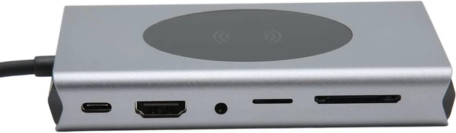 Main image of USB C Hub, 13 in 1 Type C Hub with 4K, VGA, Charging, SD and TF Reader, RJ45, 3.5mm Audio, Portable USB Splitter for Mouse Keyboard