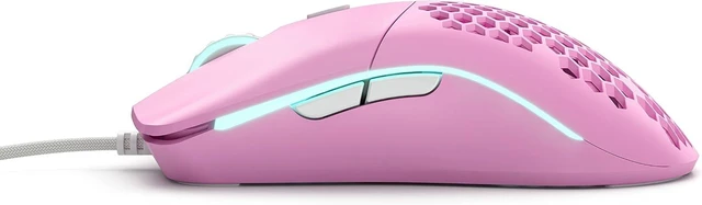 Alt view image 4 of 7 - Glorious Gaming Mouse - Model O Minus, 58g Ultra-Light Honeycomb Mouse, Limited Edition Matte Pink - USB Gaming Mouse