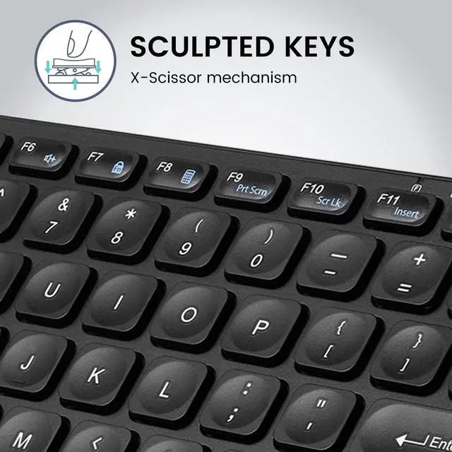 Alt view image 4 of 7 - Perixx PERIBOARD-416 Wired Mini USB Keyboard with 4 Hubs - X Type Scissor Keys - Detachable USB-C and A Cable - US English