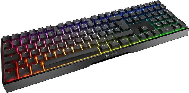 Alt view image 5 of 7 - Cherry MX Board 3.0 S Wired Gamer Mechanical Keyboard with Aluminum Housing - MX Red Switches (Slight Clicky) for Gaming and Office - Customizable RGB Backlighting - Full Size - Black