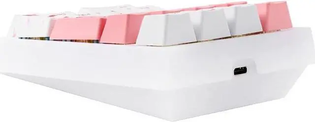 Alt view image 6 of 7 - BOYI TD21 Hot Swappable Numpad,21 Keys Mini Numpad Portable Keypad Bluetooth 5.0/2.4GHz/Wired Number Pad Keyboard PBT Keycaps RGB Backlit Type-C Mini Keyboard (Romatic Cherry Blossom Keycaps)