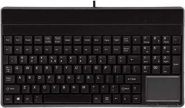 Alt view image 2 of 4 - CHERRY Compact Keyboard with USB Interface and Touchpad - 106 Keys, 14" Wide, Black