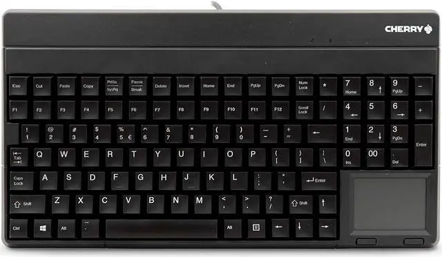 Main image of CHERRY Compact Keyboard with USB Interface and Touchpad - 106 Keys, 14" Wide, Black
