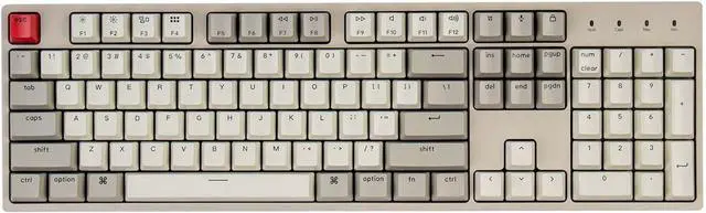 Main image of Keychron C2 Full Size Hot-swappable Wired Mechanical Keyboard Compatible with Mac, Keychron Brown Switch, 104 Keys ABS Retro Color Keycaps Gaming Keyboard for Windows, USB-C Type-C Braid Cable