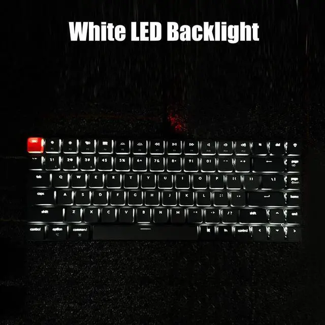Alt view image 7 of 7 - Keychron K3 Version 2, 75% Layout 84 Keys Ultra-Slim Wireless Bluetooth/USB Wired Mechanical Keyboard with White Backlit, Hot-Swappable Low-Profile Keychron Optical Brown Switch for Mac Windows