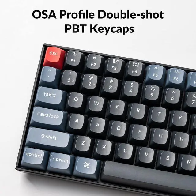 Alt view image 7 of 7 - Keychron K2 Pro QMK/VIA Wireless Mechanical Keyboard, Hot-Swappable K Pro Brown Switch with 75% Layout Custom Programmable Macro, RGB Backlight, PBT Keycaps Wired Keyboard for Mac Windows Linux