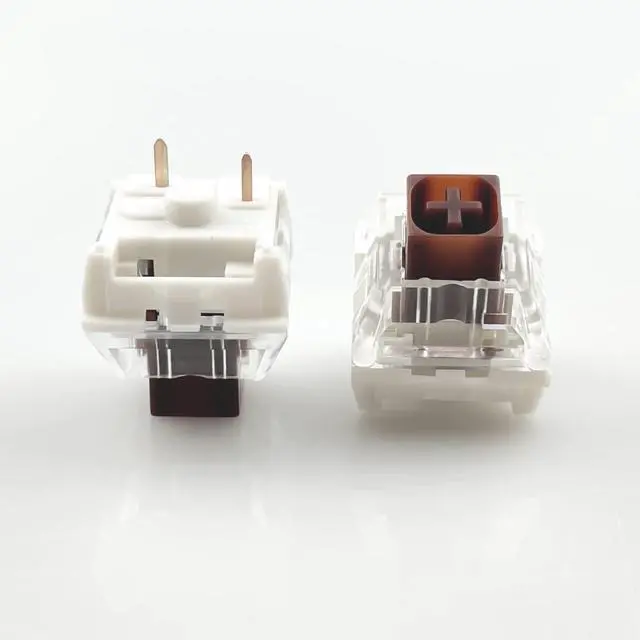 Alt view image 2 of 7 - Kailh Box Switch Brown for Mechanical Gaming Keyboard 3 Pin Plate Mounted/RGB/SMD Waterproof MX Lever Switch (108pcs Brown)