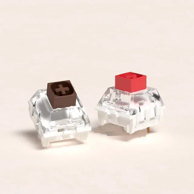 Alt view image 4 of 7 - Kailh Box Switch Brown for Mechanical Gaming Keyboard 3 Pin Plate Mounted/RGB/SMD Waterproof MX Lever Switch (108pcs Brown)