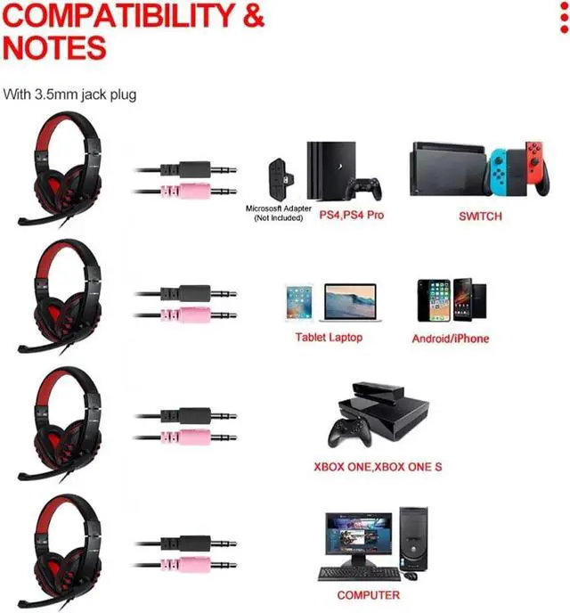 Alt view image 5 of 7 - Ultronix Wired RGB Backlit Gaming Keyboard, Gaming Mouse, Gaming Mouse Pad, Gaming Headset Combo All in One PC Gamer Bundle for Windows PC and Xbox/PS4