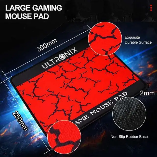 Alt view image 6 of 7 - Ultronix Wired RGB Backlit Gaming Keyboard, Gaming Mouse, Gaming Mouse Pad, Gaming Headset Combo All in One PC Gamer Bundle for Windows PC and Xbox/PS4