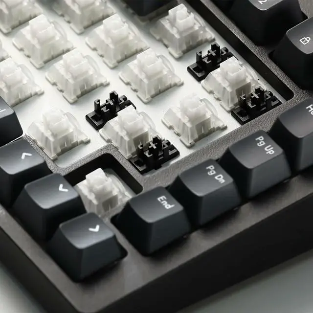Alt view image 2 of 7 - DrunkDeerA75 Rapid Trigger Keyboard Mechanical Gaming PBT Keycap Double Shot 82-Key OEM Profile Custom TKL Gaming Keycaps