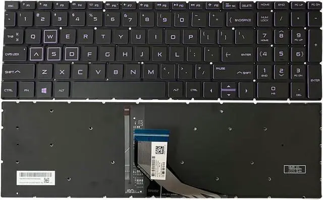 Main image of GinTai Laptops US Keyboard Backlit Purple for HP Pavilion Gaming 15-DK 15-EC 15-CX 15-DK0055WM 15-DK0056WM 15-DK1056WM 15-DK000 NSK-XN2BC PK1328B1B0900101