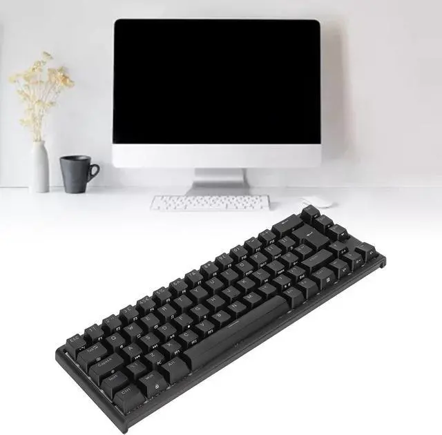 Alt view image 3 of 7 - Wired Mechanical Keyboards, 68 Keys USB Type C Connection Compact Gaming Keyboard, Fast Stable Transmission Dynamic RGB Backlit for Win System for OS X System for Computer