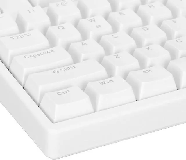 Alt view image 6 of 7 - F87 Mechanical Keyboard, Wired Mechanical Keyboard N Key Rollover Professional Game Chip Conversion Function for Office (White)